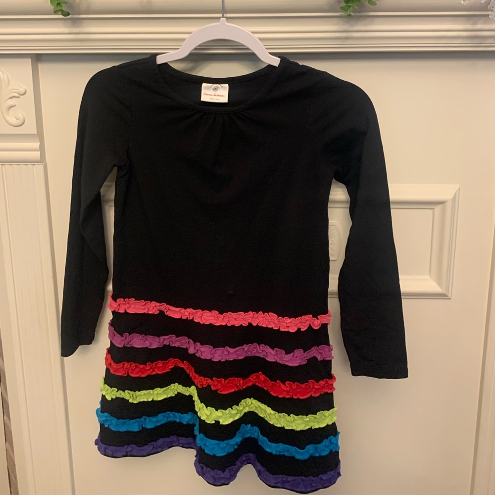 Hanna Andersson knit ruffle dress sz 130
